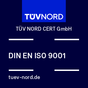 TÜV-Zertifizierung nach DIN EN ISO 9001:2015