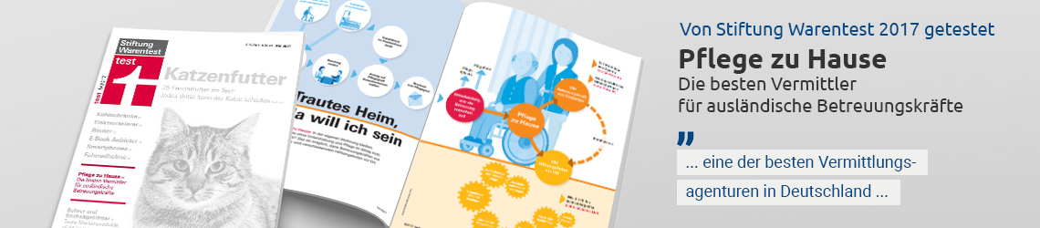 Hinweis auf erfolgreichen Test durch Stiftung Warentest